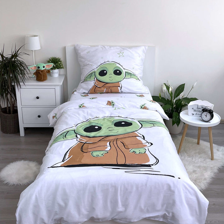 Bettwäsche Star Wars The Mandalorian 140x200 + 70x90 cm Baumwolle