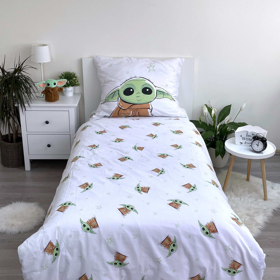 Bettwäsche Star Wars The Mandalorian 140x200 + 70x90 cm Baumwolle