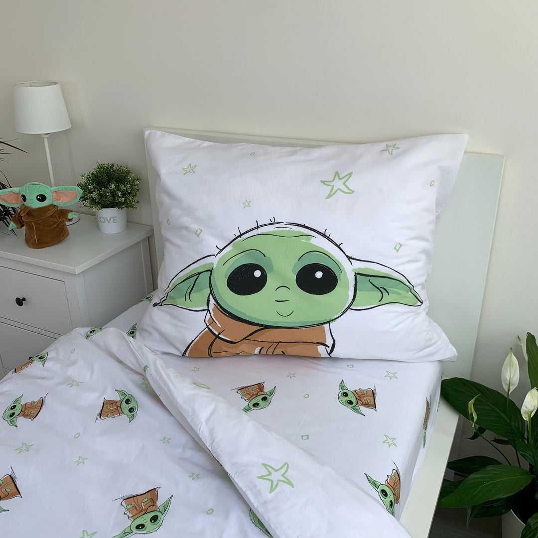 Bettwäsche Star Wars The Mandalorian 140x200 + 70x90 cm Baumwolle