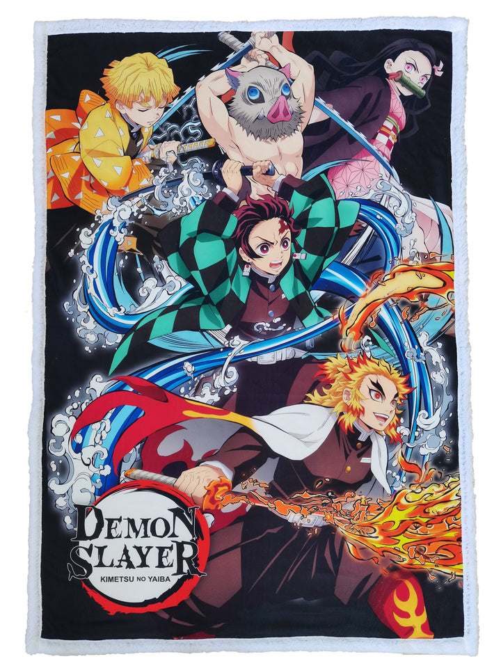 Demon Slayer Decke 100x150 cm Sherpa-Fleece