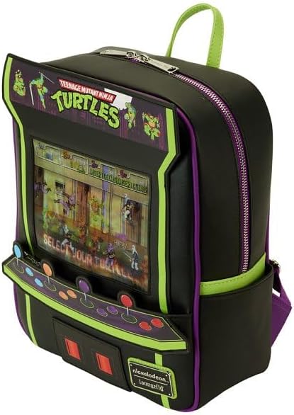 Loungefly Rucksack Teenage Mutant Ninja Turtles 40th Anniversary Vintage Arcade EAN 0671803507197
