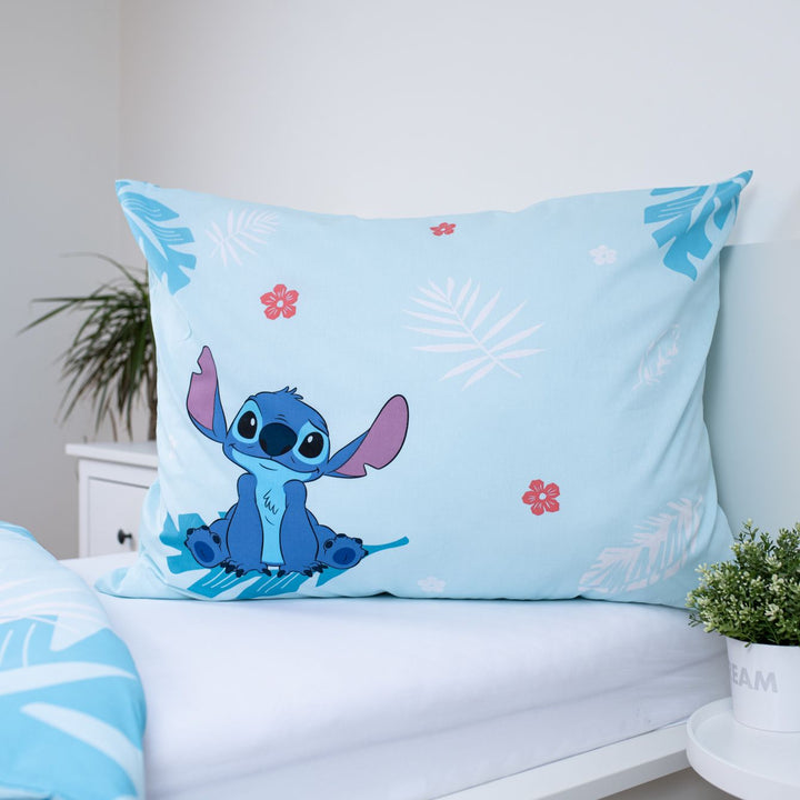 Disney Lilo & Stitch Bettwäsche Blau 140x200 cm Baumwolle