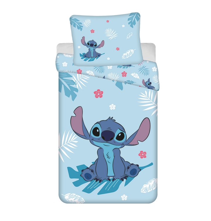 Disney Lilo & Stitch Bettwäsche Blau 140x200 cm Baumwolle