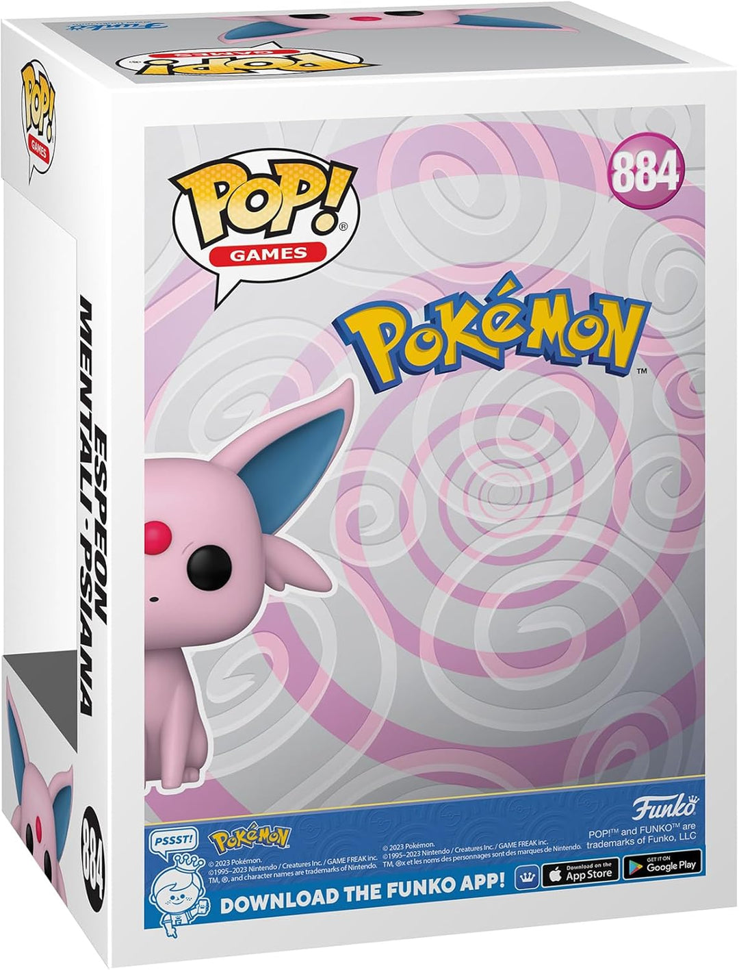 Pokemon Funko POP Espeon - Psiana Flocked #884