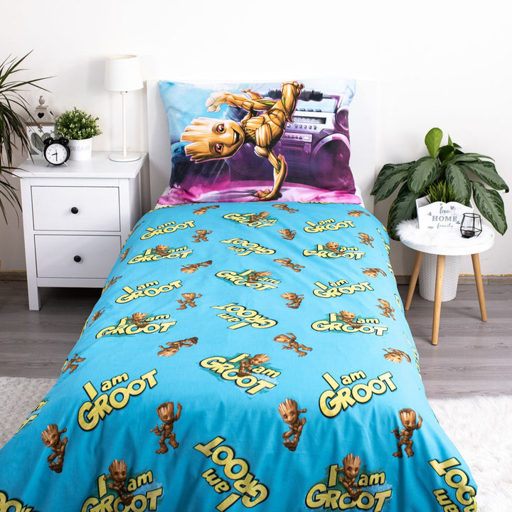 Marvel Bettwäsche I am Groot 140x200 cm Baumwolle
