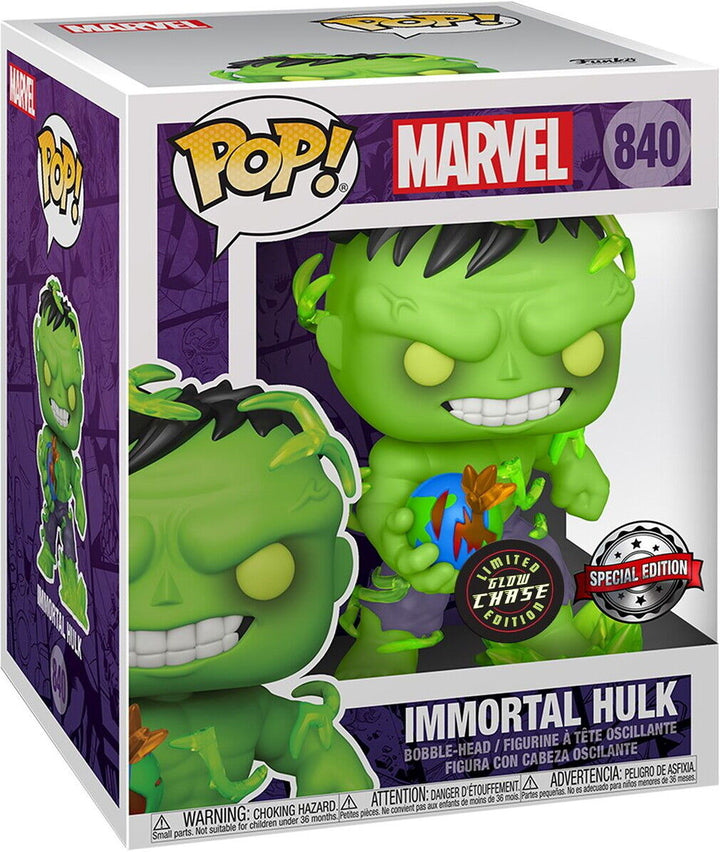 Marvel Funko POP Immortal Hulk #840 Limited Glow Chase Edition