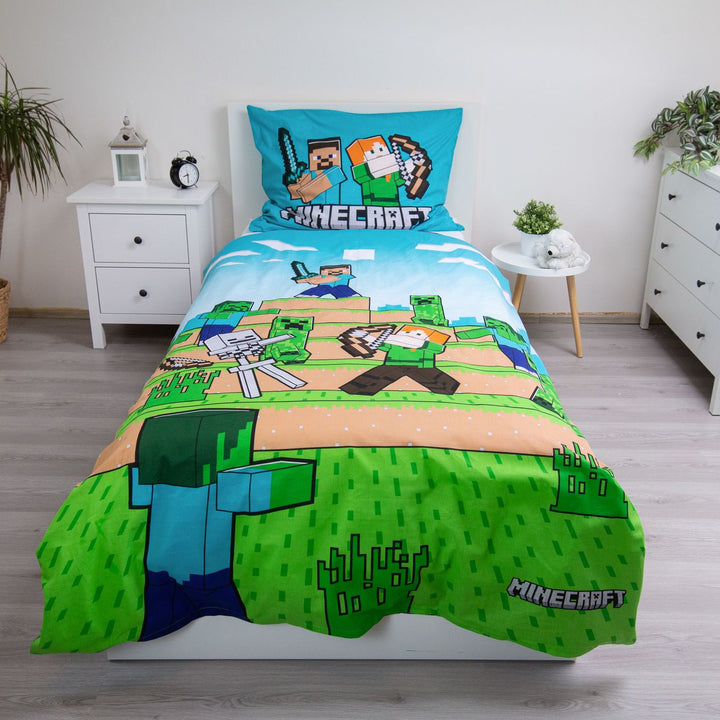 Minecraft Bettwäsche Baumwolle 140x200 cm