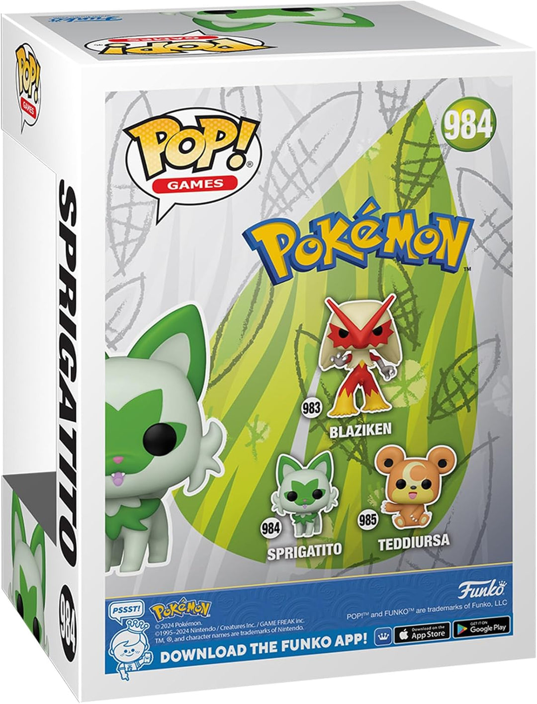 Pokemon Funko POP Sprigatito - Felori #984