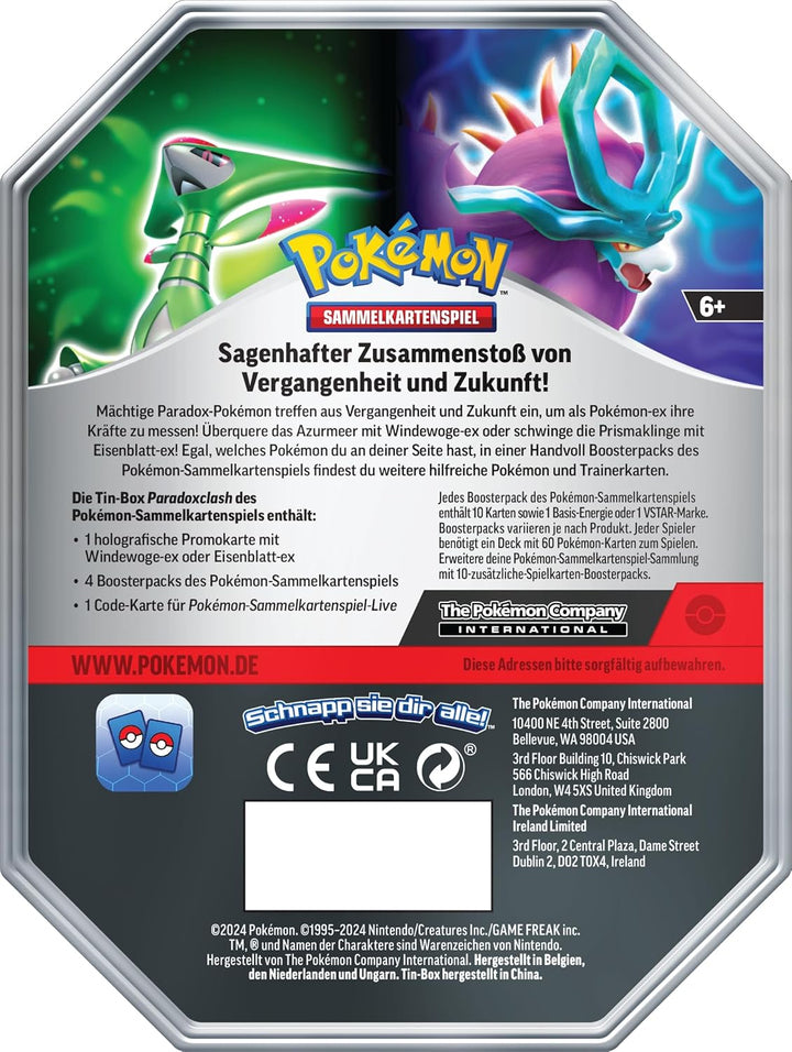 Pokemon Paradoxclash Windewoge EX Tin Box DE