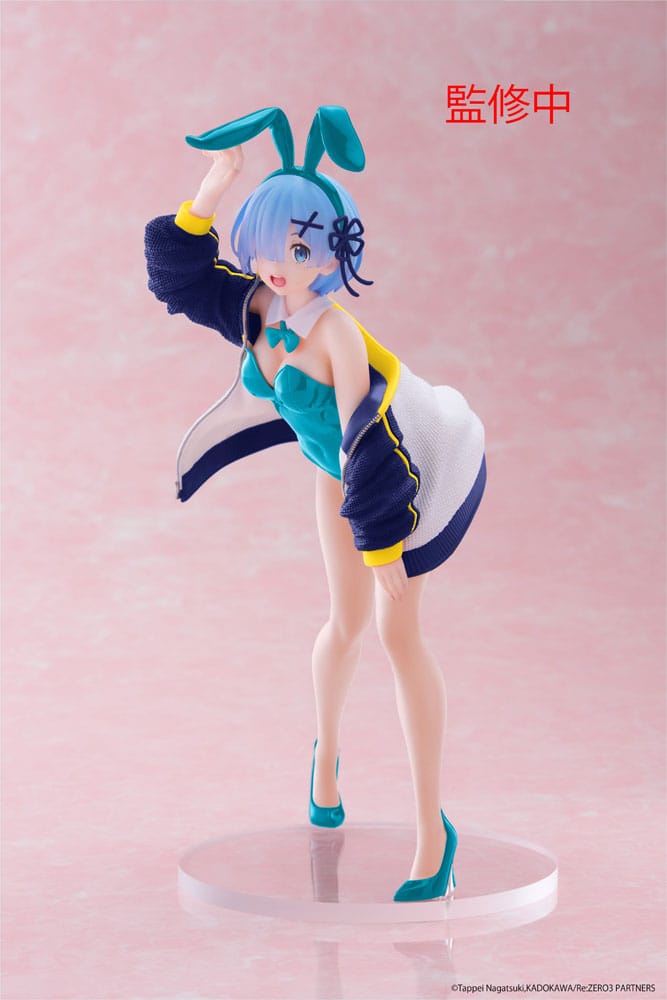 Taito Re: Zero Statue Rem Jacket Bunny Ver. 18 cm