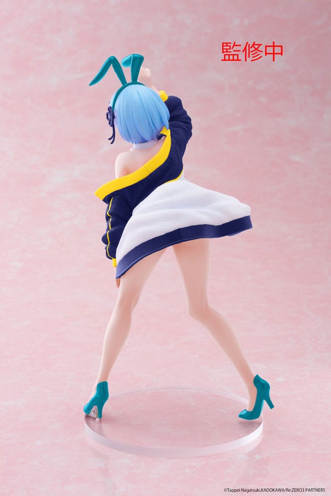 Taito Re: Zero Statue Rem Jacket Bunny Ver. 18 cm