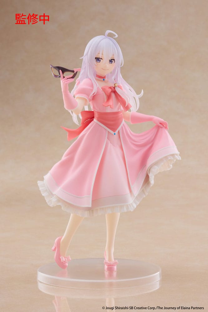 Taito Wandering Witch Coreful Statue Elaina Mask & Party Dress 18 cm