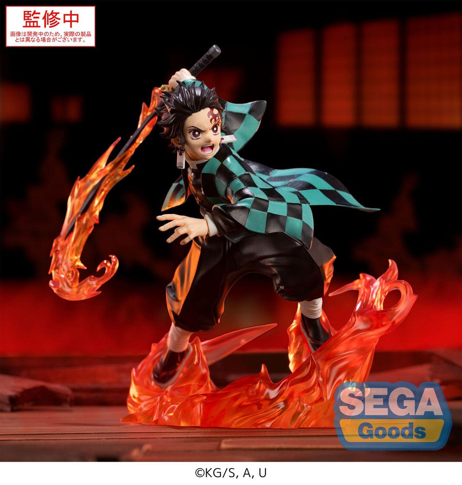 Sega Demon Slayer Xross Link Statue Tanjiro Kamado 15 cm