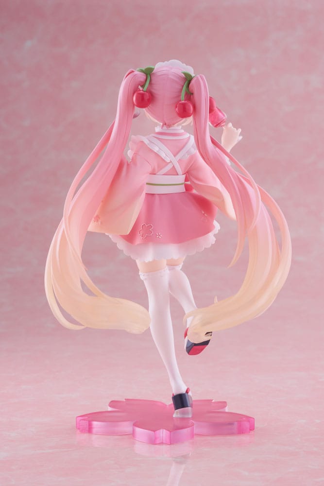 Taito Hatsune Miku PVC Statue Sakura Miku Japanese Cafe 18 cm