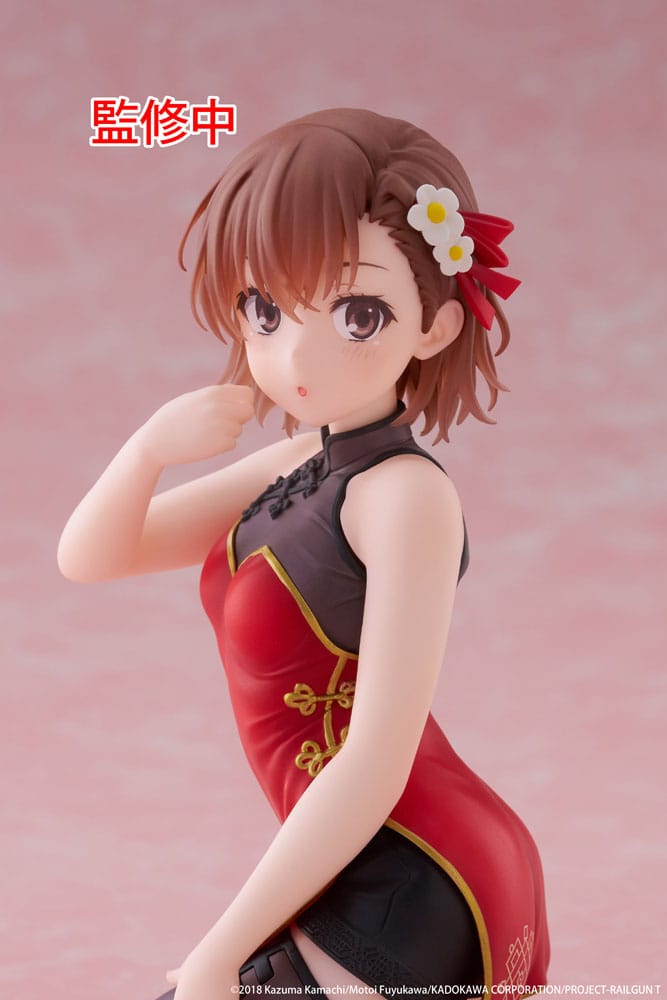 Taito A Certain Scientific Railgun PVC Statue Mikoto Misaka Chinese Dress 13 cm
