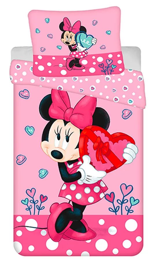 Kinderbettwäsche Disney Minnie Mouse 140x200 cm + 70x90 cm von diliras.com | Dein Shop für Bettwäsche Kinder