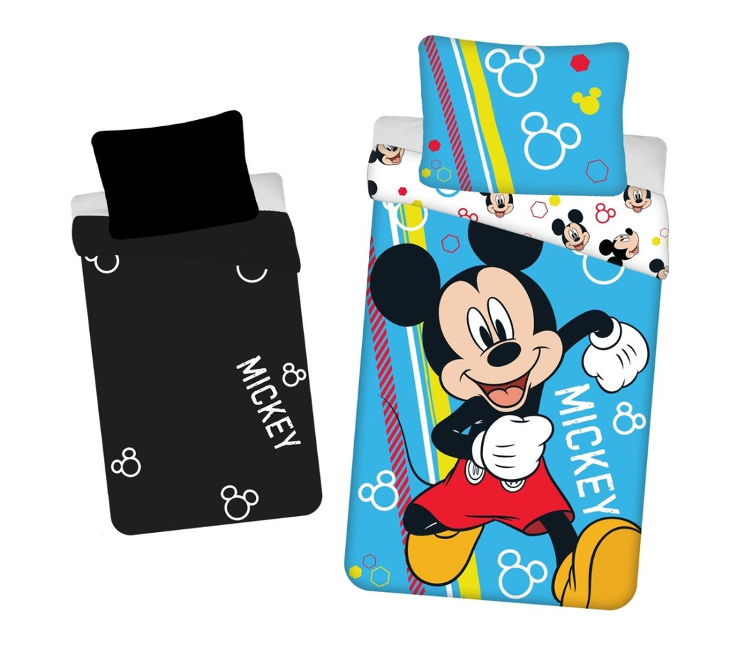 Mickey Mouse Kinderbettwäsche mit Leuchteffekt 140x200 cm + 70x90 cm, 100% Baumwolle von diliras.com | Dein Shop für Bettwäsche Kinder