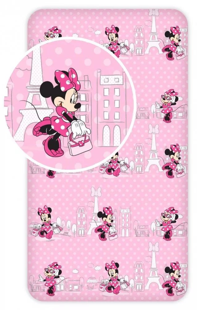 Minnie Mouse Spannbettlaken 90x200 cm von diliras.com | Dein Shop für Bettlaken 90x200 cm